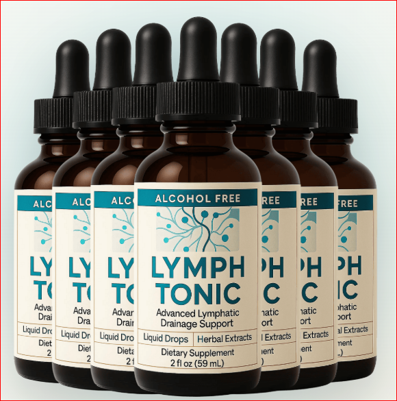 Lymph Tonic alcohol free advanced lymphatic drainage support bottles